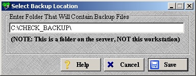 utilities backup location